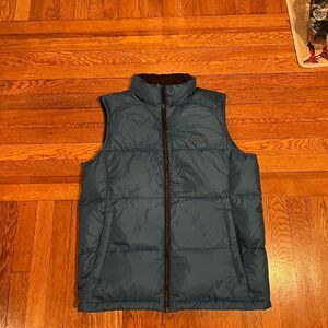 Vintage goose down Eddie Bauer full‎ zip vest